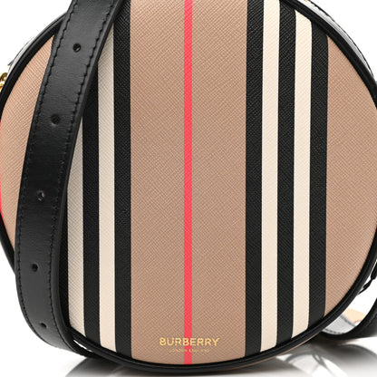 Burberry E-Canvas Calfskin Icon Stripe Louise Bag Archive Beige 8 of 11