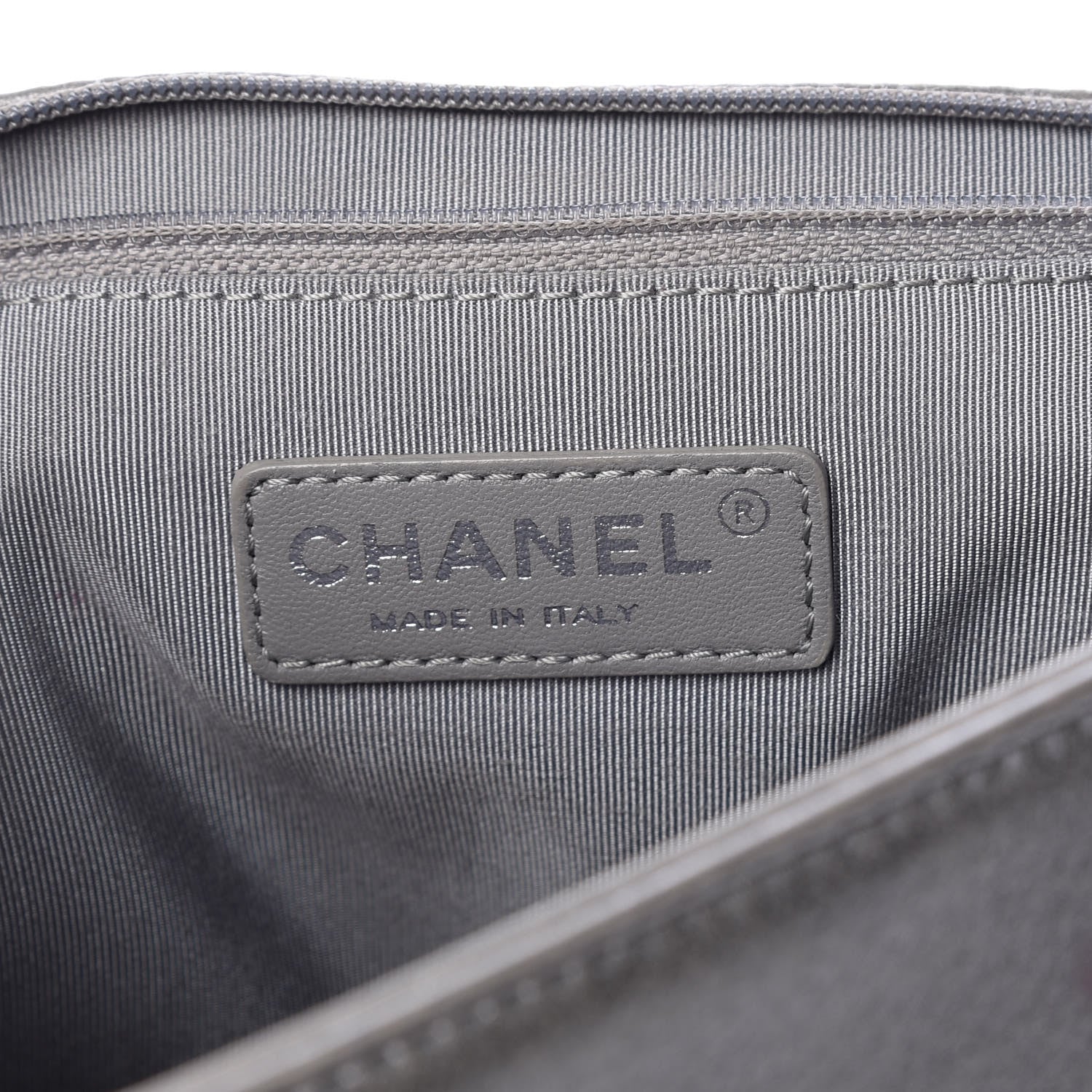 Chanel Metallic Calfskin Quilted Large Boy Flap Silver 7 of 10