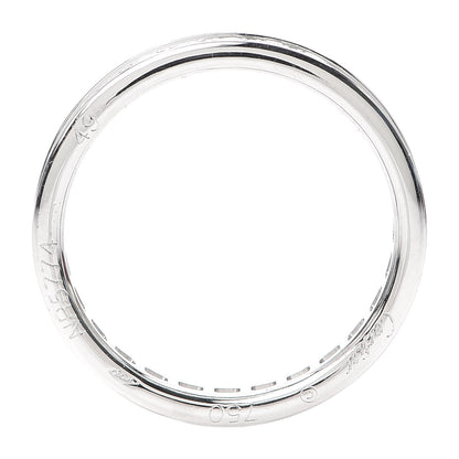 Cartier 18K White Gold Diamond 3.5mm Ballerine Wedding Band Ring 49 4.75 4 of 5