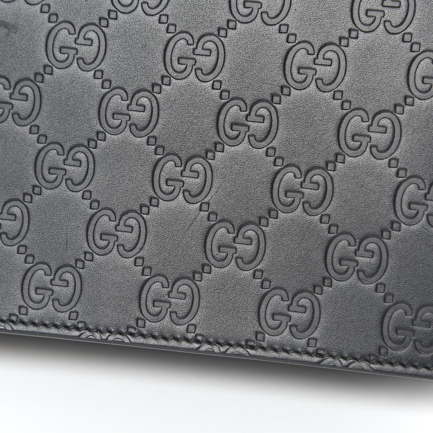 Gucci Guccissima Signature Bowy Chain Wallet Black 13 of 15