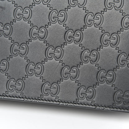 Gucci Guccissima Signature Bowy Chain Wallet Black 13 of 15