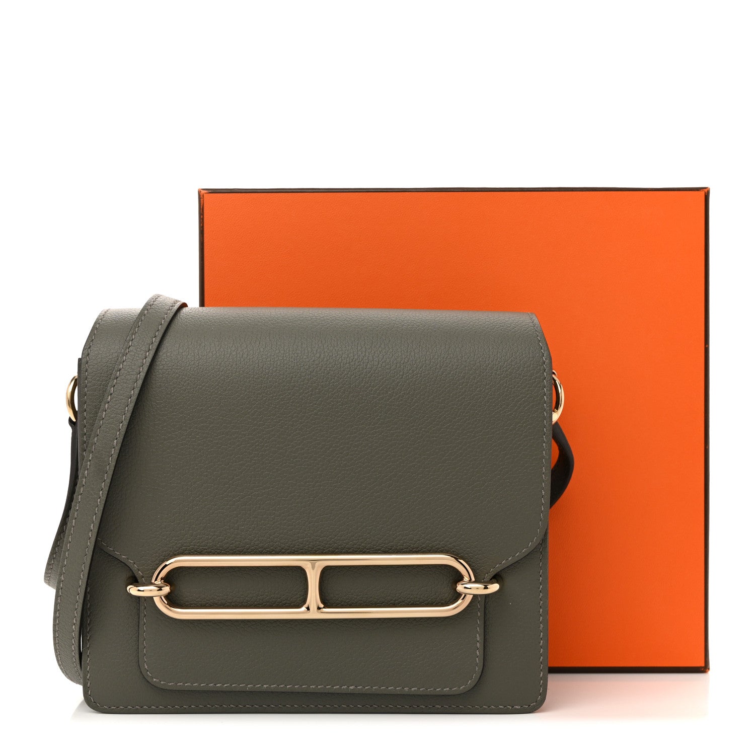 Hermes Evercolor Mini Sac Roulis Gris Meyer 14 of 14