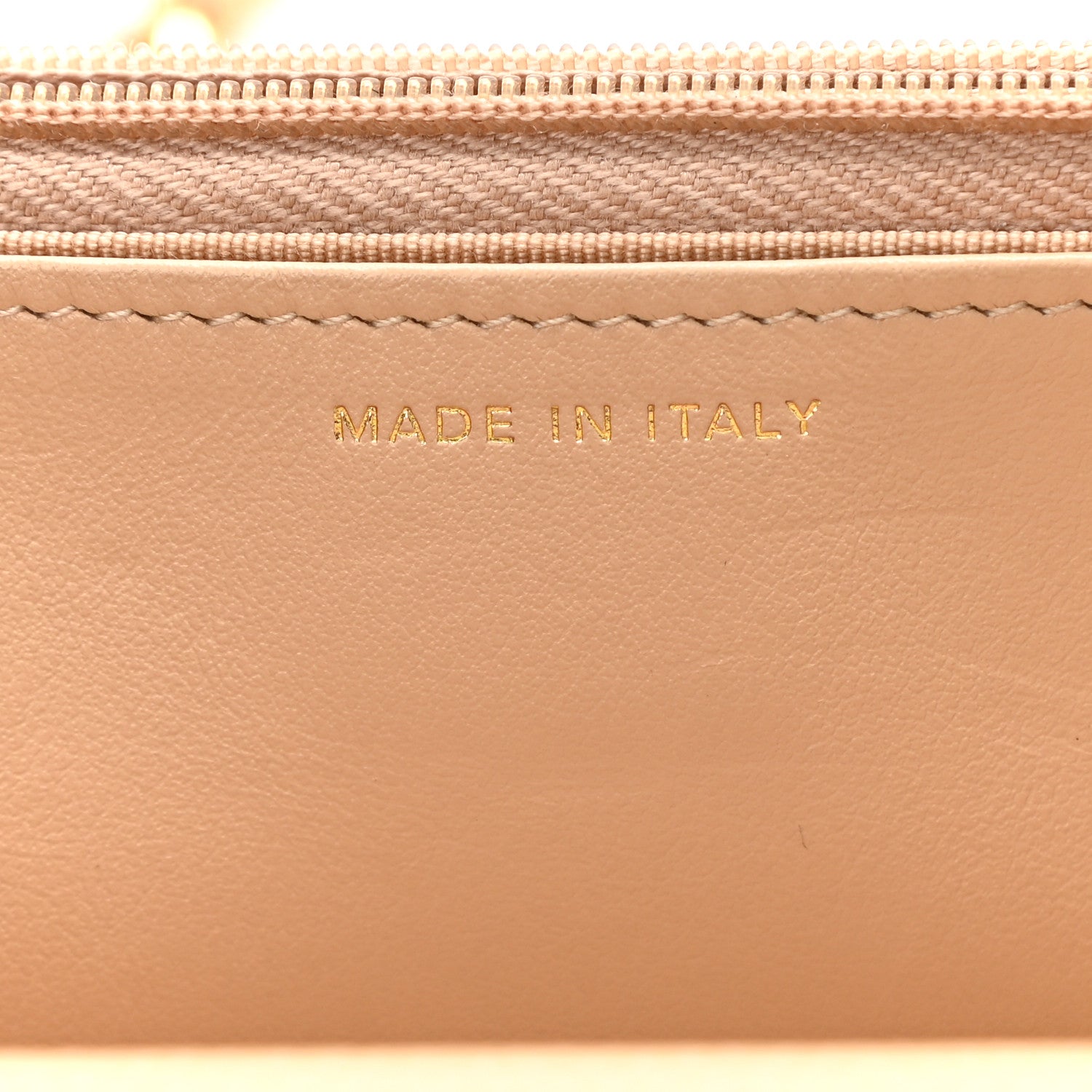 Chanel Caviar Quilted Wallet On Chain WOC Beige 7 of 11