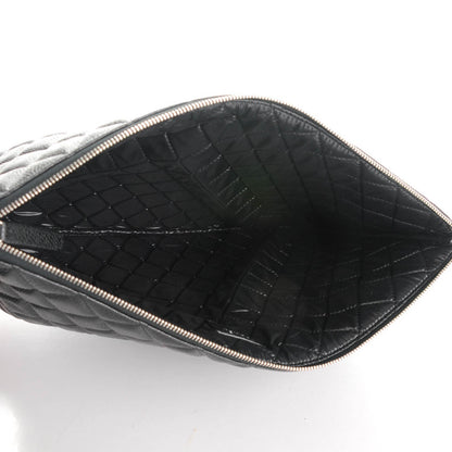 Chanel Caviar Quilted Large Cosmetic Case Black 5 of 7