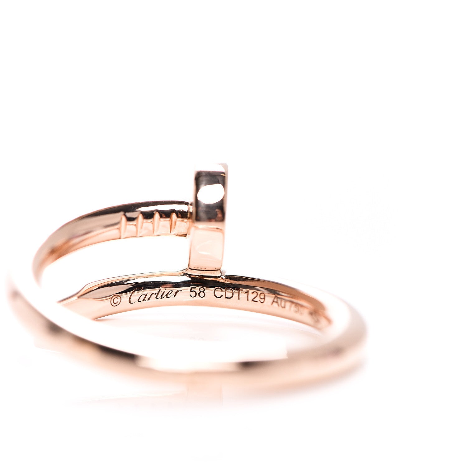 Cartier 18K Pink Gold Juste Un Clou Ring 58 8.25 3 of 4