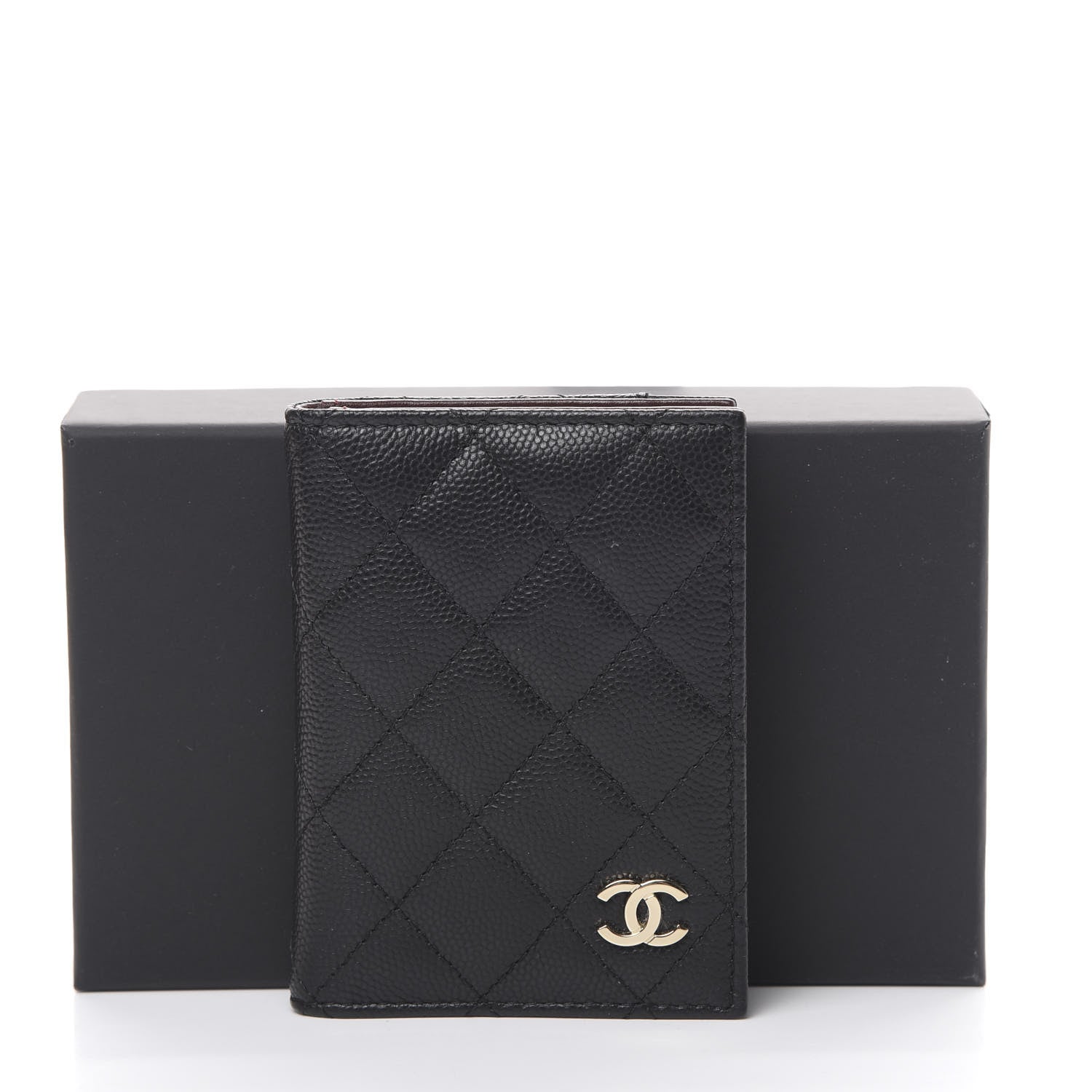 Chanel Caviar Quilted Card Holder Wallet Black 7 of 7