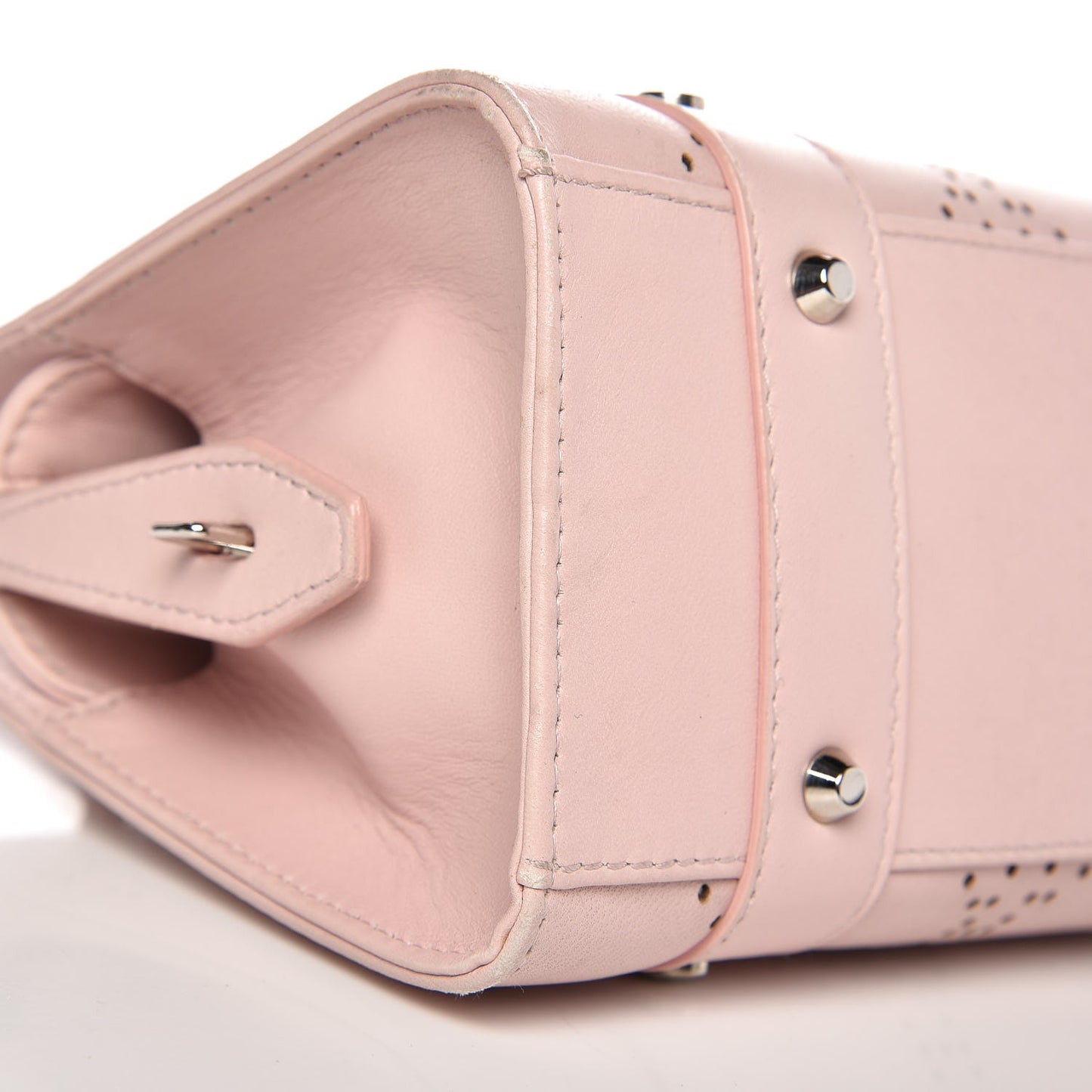 Calfskin Cannage Perforated East West Lady Dior Pink