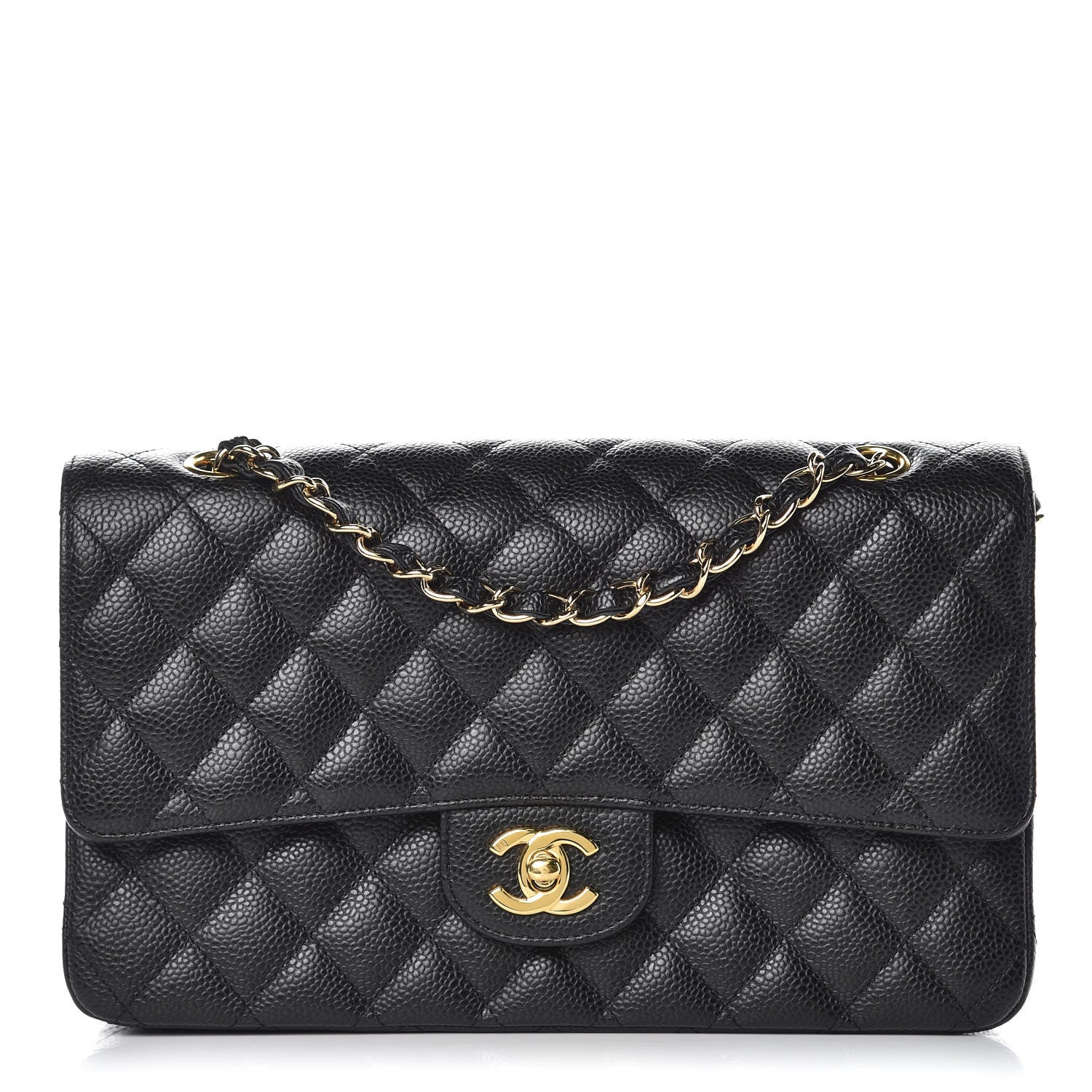 Chanel Caviar Quilted Medium Double Flap Black 1 of 10