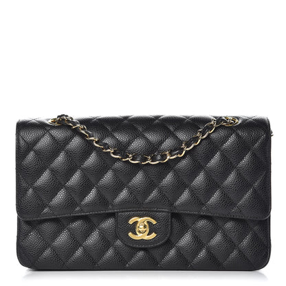 Chanel Caviar Quilted Medium Double Flap Black 1 of 10