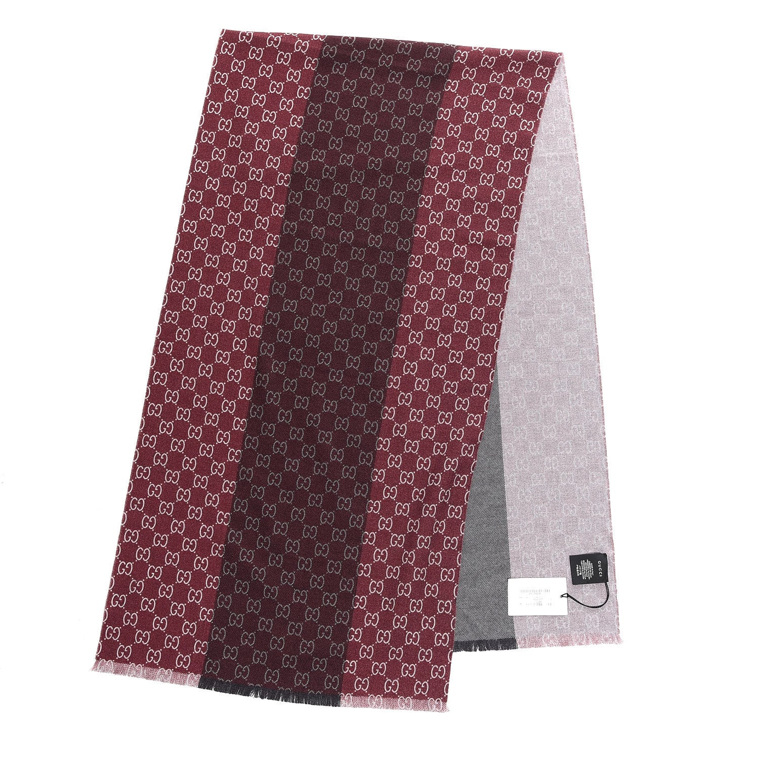 Gucci Wool GG Monogram Newov Scarf Lacquer Beige 1 of 5