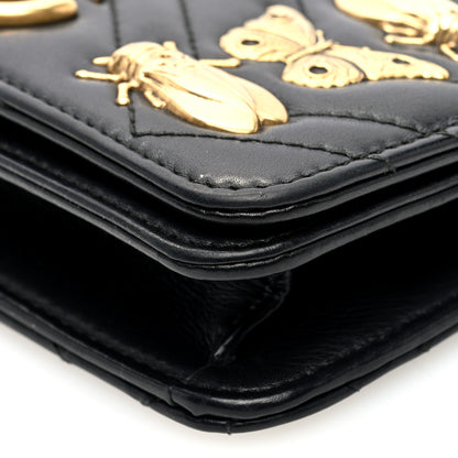 Gucci Calfskin Matelasse Mini Animal Studs GG Marmont Bag Black 9 of 9