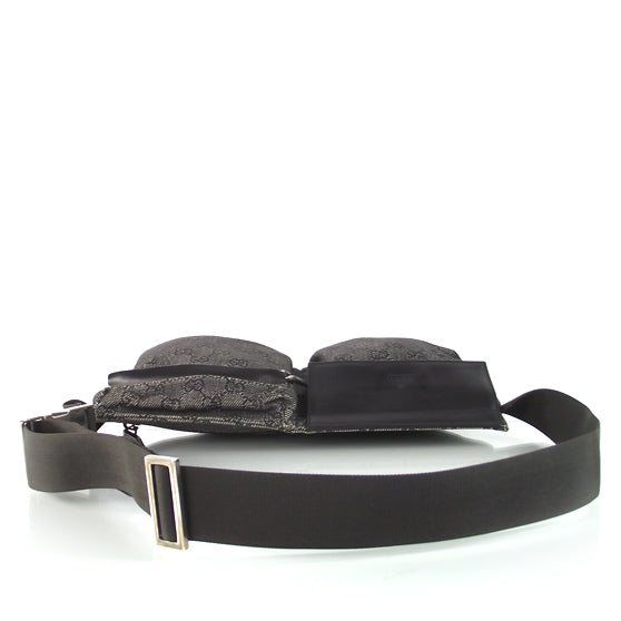 Monogram Belt Bag Black Denim
