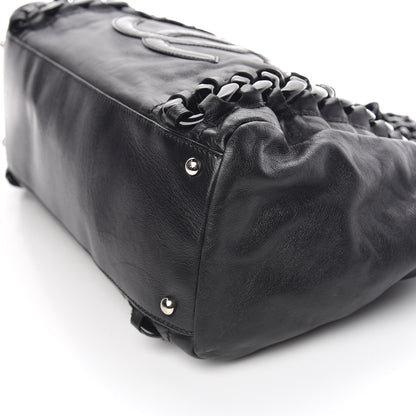 Chanel Calfskin Modern Chain Rhodoid East West Tote Black 6 of 10