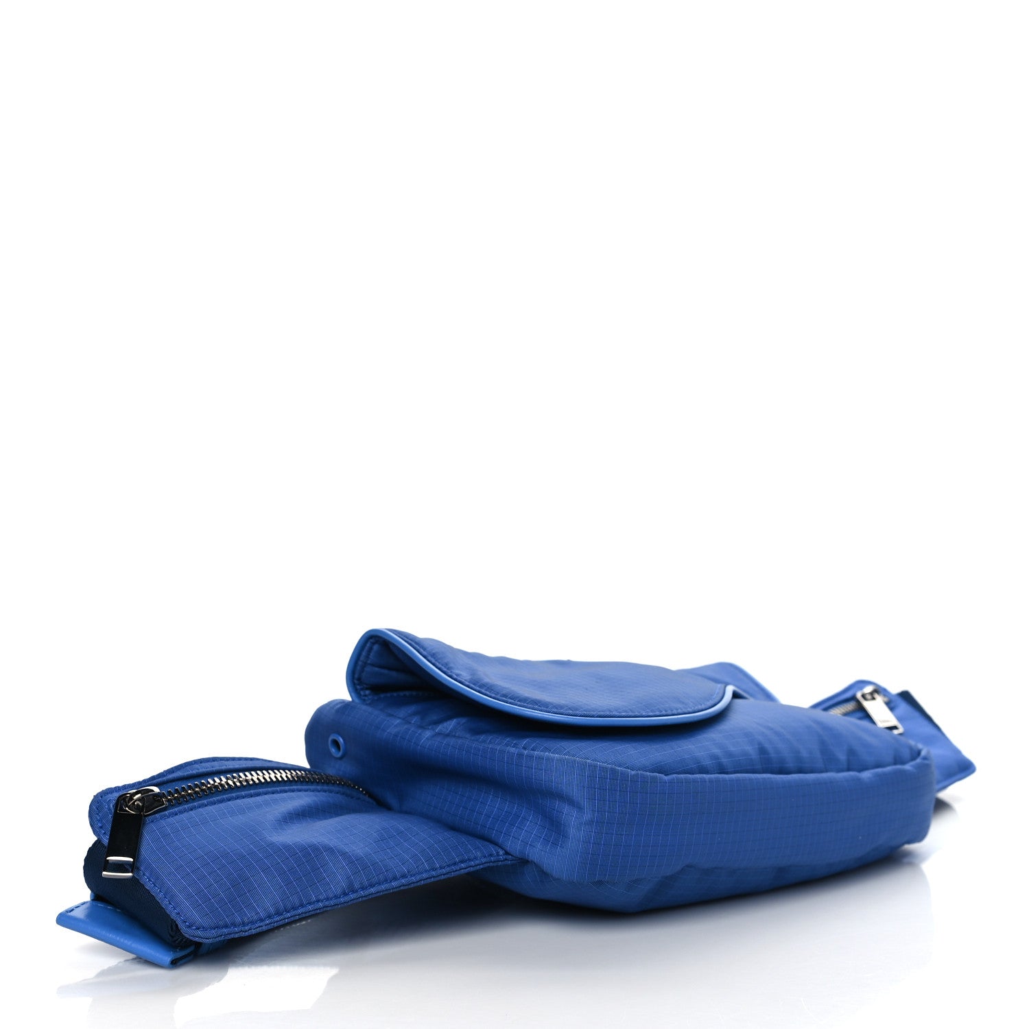 Christian Dior Nylon Saddle Belt Bag Blue 4 of 11