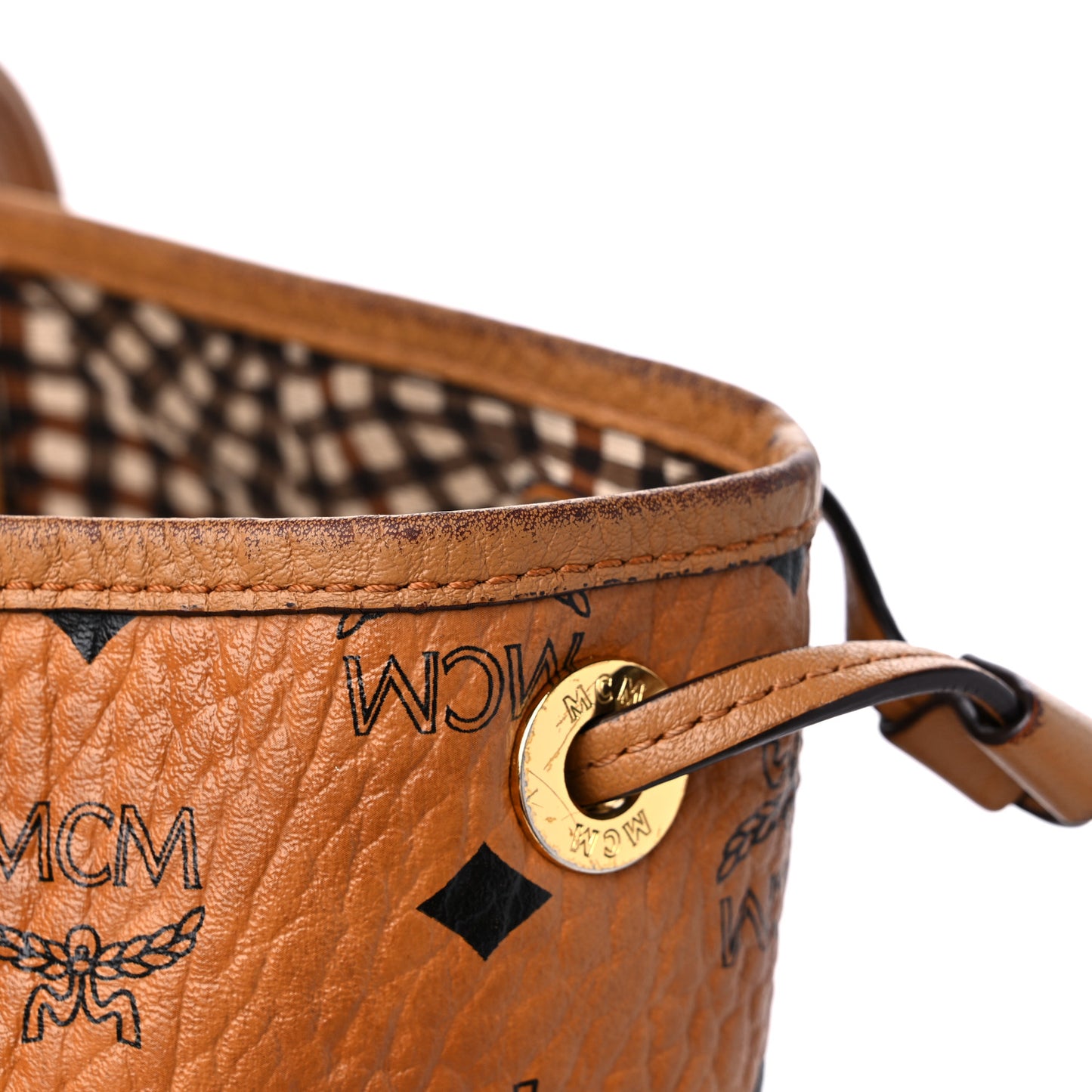Visetos Medium Liz Reversible Shopper Tote Cognac