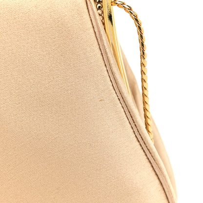 Judith Leiber Crystal Trim Satin Evening Bag Clutch Beige 12 of 14