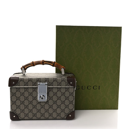 Gucci GG Supreme Monogram Globe-Trotter Beauty Case Brown 10 of 10