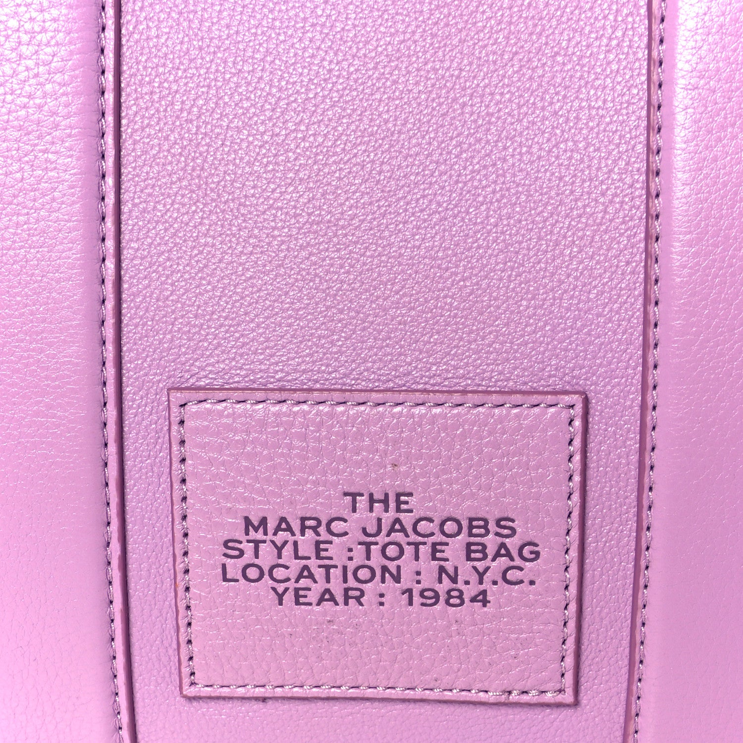 Marc Jacobs Grained Calfskin Small The Tote Bag Regal Orchid 6 of 11