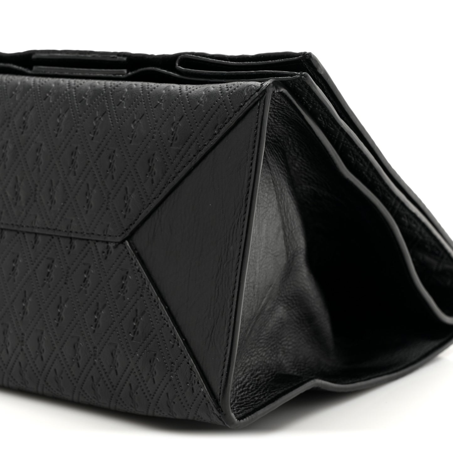 Calfskin Monogram Deli Paper Bag  Vintage Black