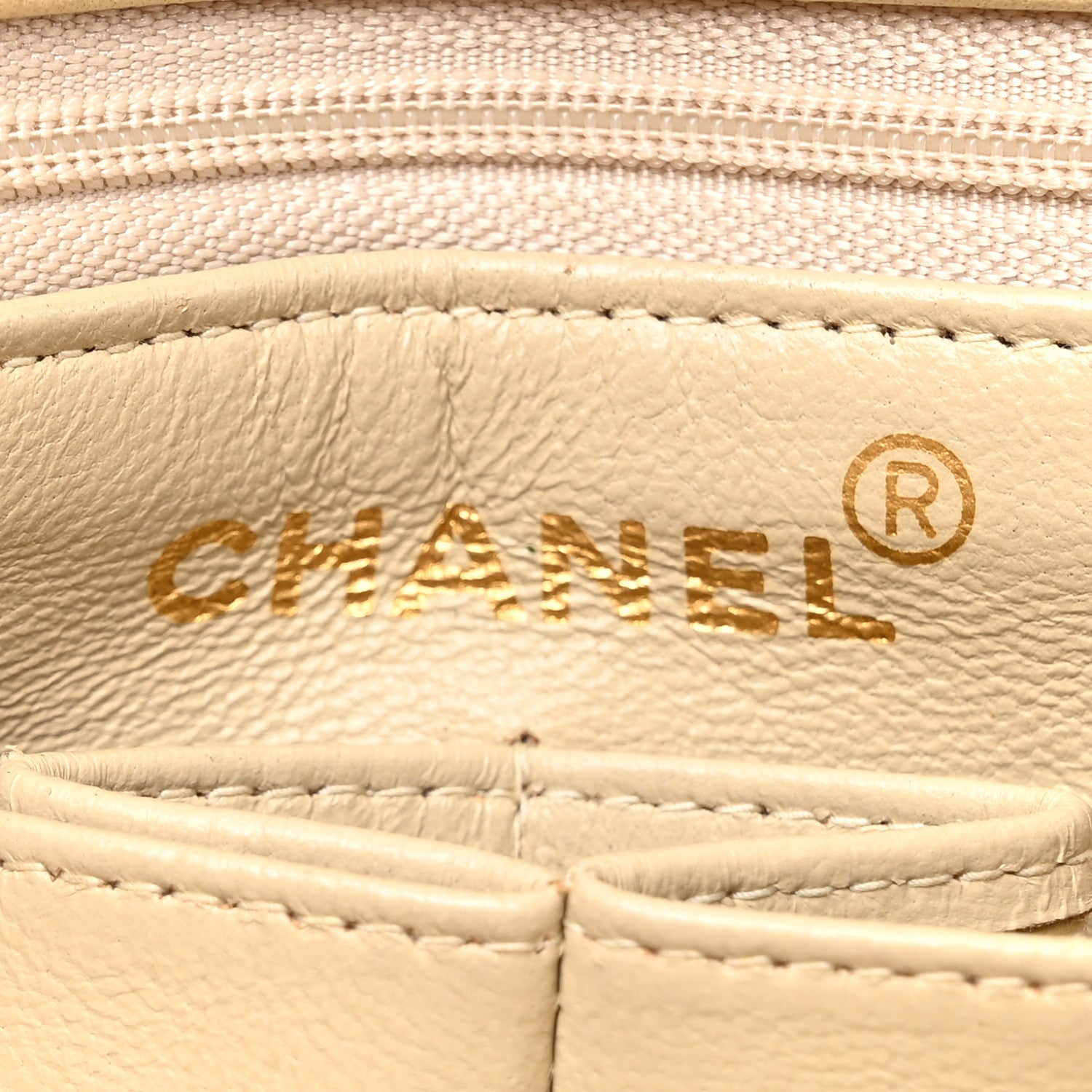Chanel Lambskin Quilted Small Single Flap Beige 6 of 17