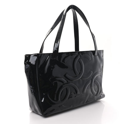 Chanel Patent CC Mini Tote Black 3 of 9