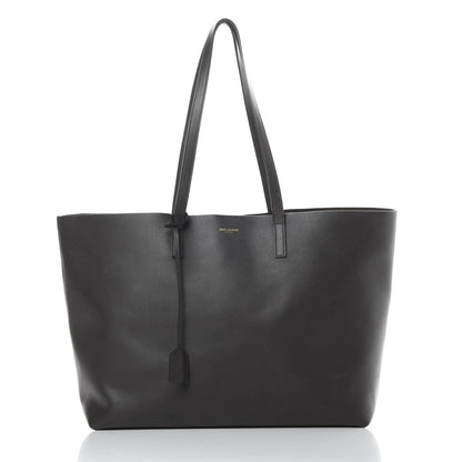 Saint Laurent Calfskin Large Shopping Tote Coal 3 of 15