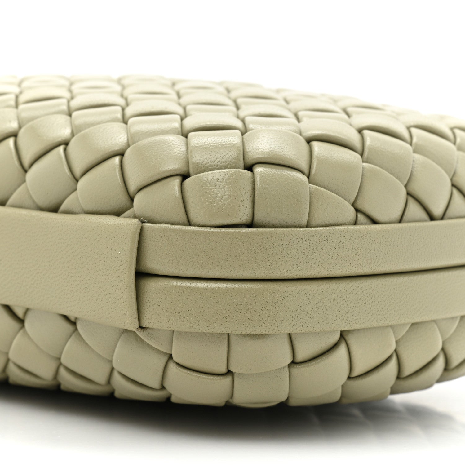 Bottega Veneta Nappa Intrecciato Minaudiere Knot Clutch Travertine 7 of 9
