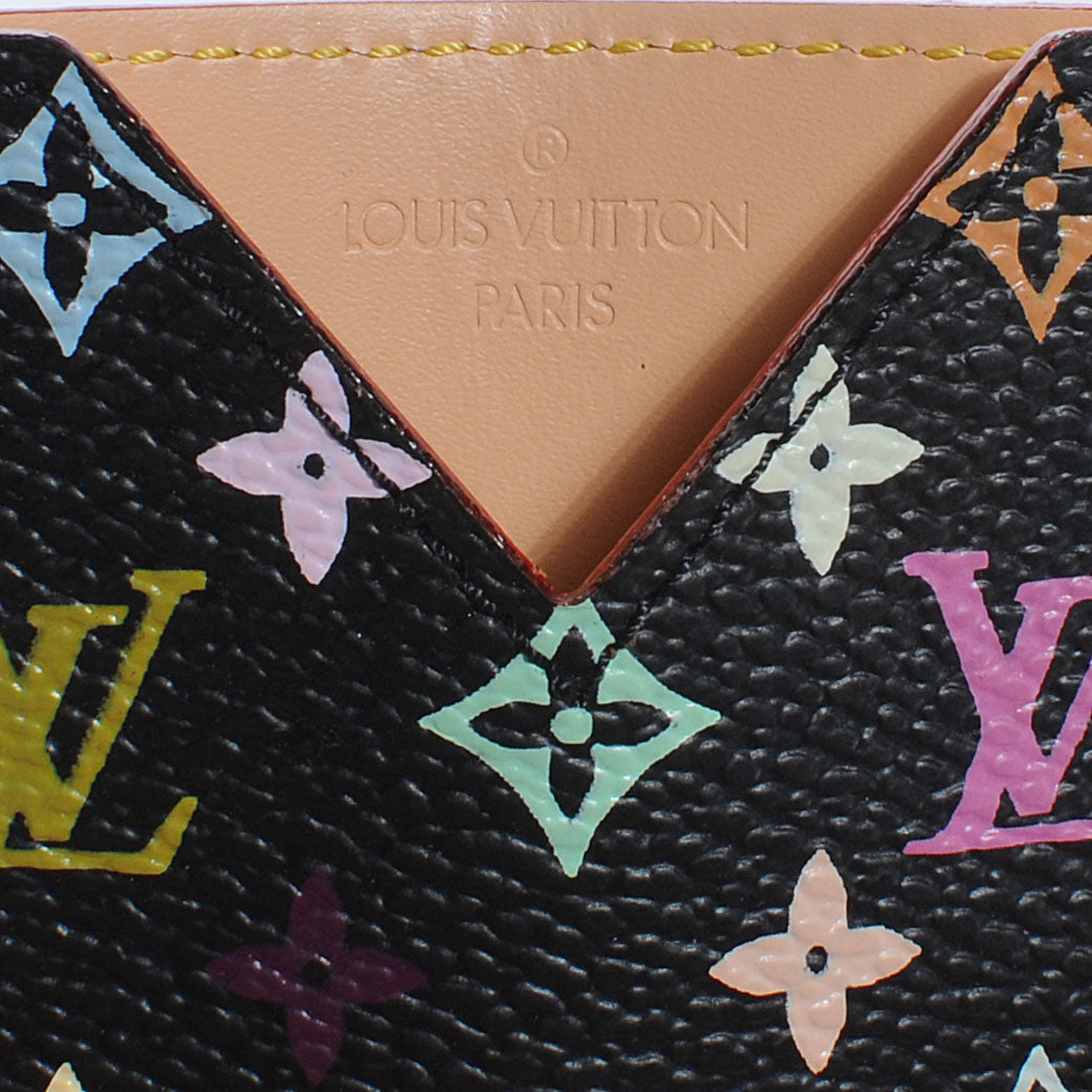 Monogram Multicolor Mirror and Case Pouch Black