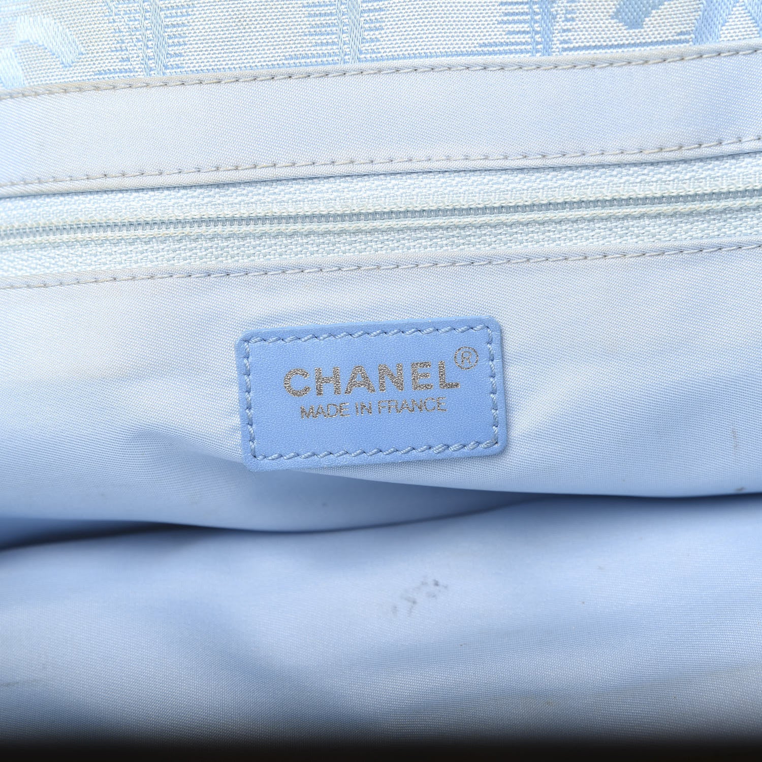 Chanel Nylon Small Travel Tote Blue 6 of 15