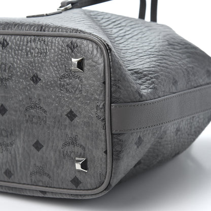 MCM Visetos Small Essential Drawstring Bucket Bag Phantom Grey 6 of 9