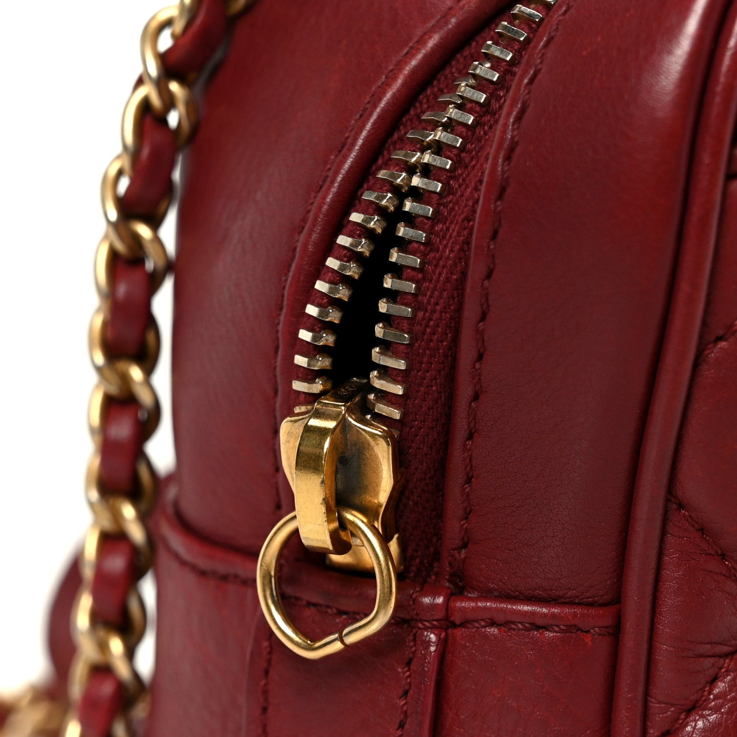 CHANEL ケース ワインレッド Chanel Vintage 1994 Wine Burgundy Caviar Briefcase Tote Bag 24k
