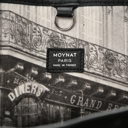 Moynat Calfskin Canvas 1920 M Monogram MM Tote Black Multicolor 6 of 9