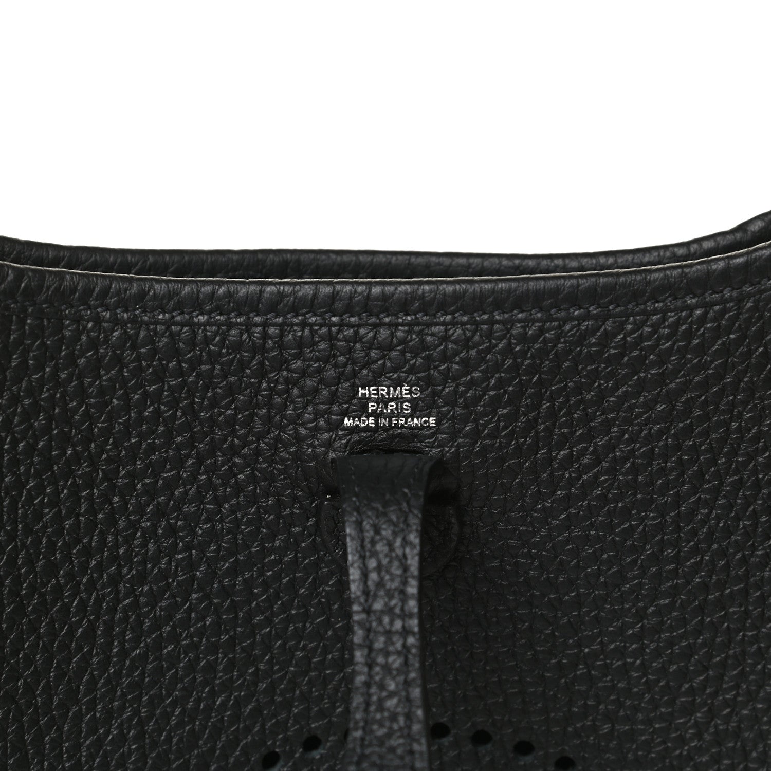 Hermes Taurillon Clemence Evelyne TPM Black 6 of 12