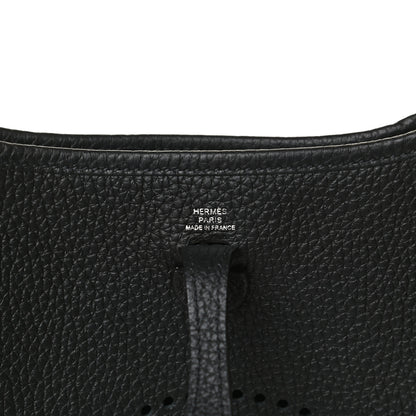 Hermes Taurillon Clemence Evelyne TPM Black 6 of 12