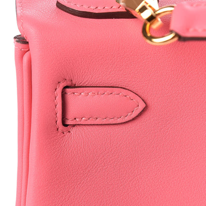 Hermes Swift Kelly Retourne 25 Rose Lipstick 30 of 37