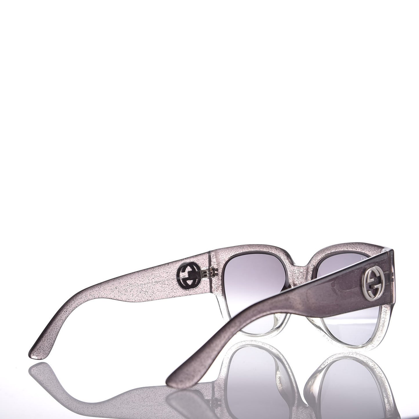 Glitter Square Optyl Sunglasses 3814/S Gray Silver