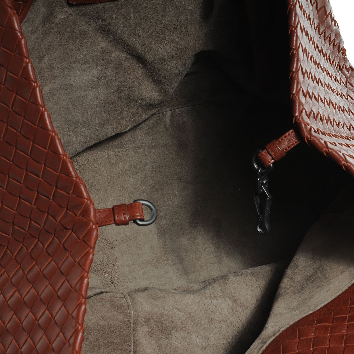 Nappa Intrecciato Large Seamless Tote Canyon