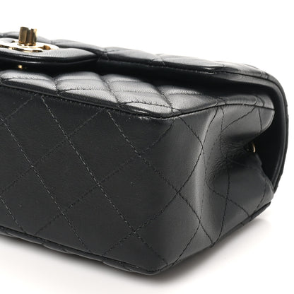 Chanel Lambskin Quilted Mini Rectangular Flap Black 10 of 10