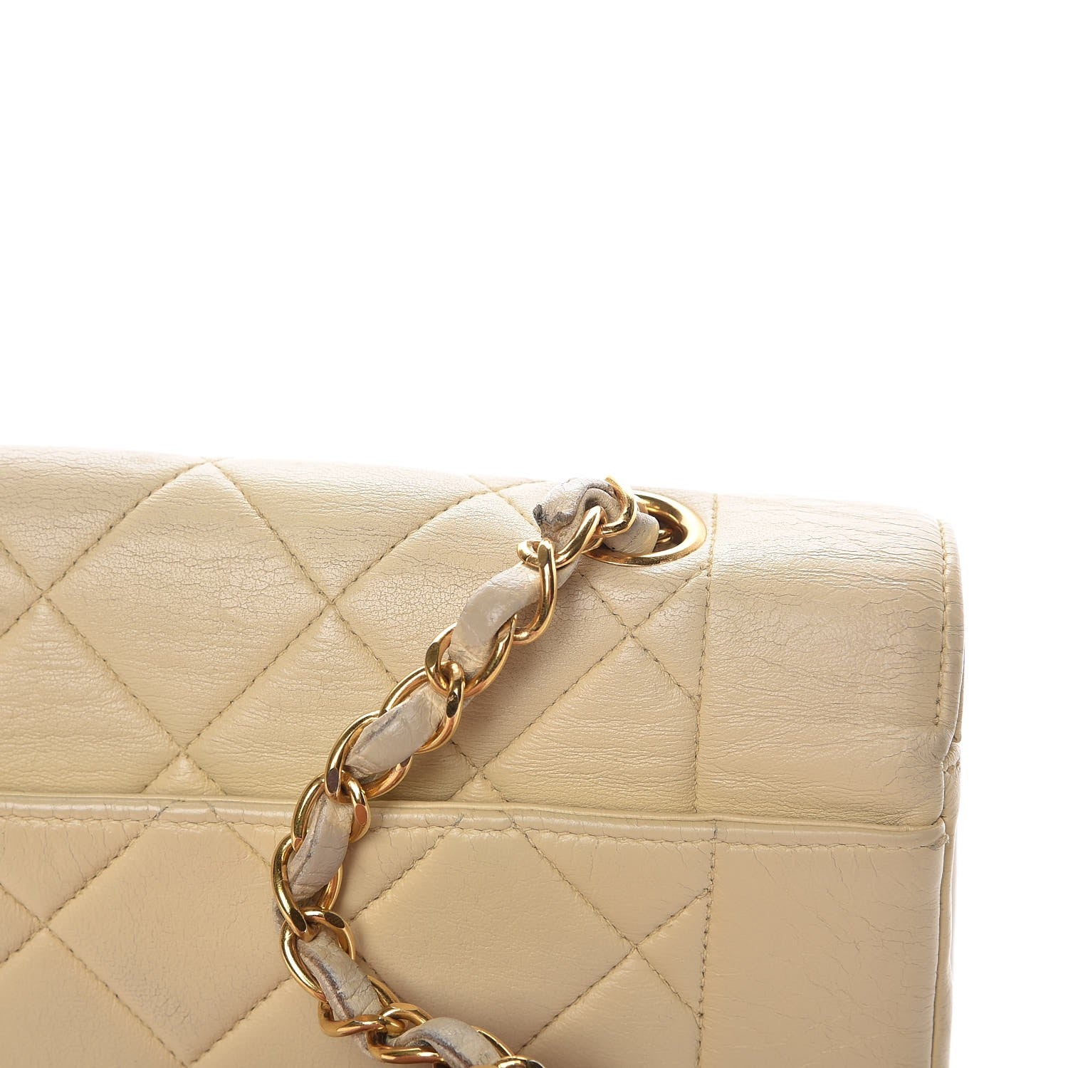 Chanel Lambskin Quilted Small Single Flap Beige 17 of 17