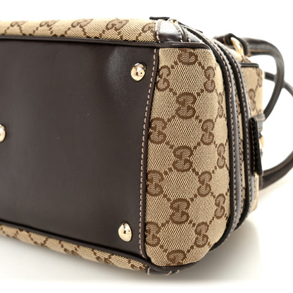 Gucci Monogram Medium Wave Boston Dark Brown 10 of 11