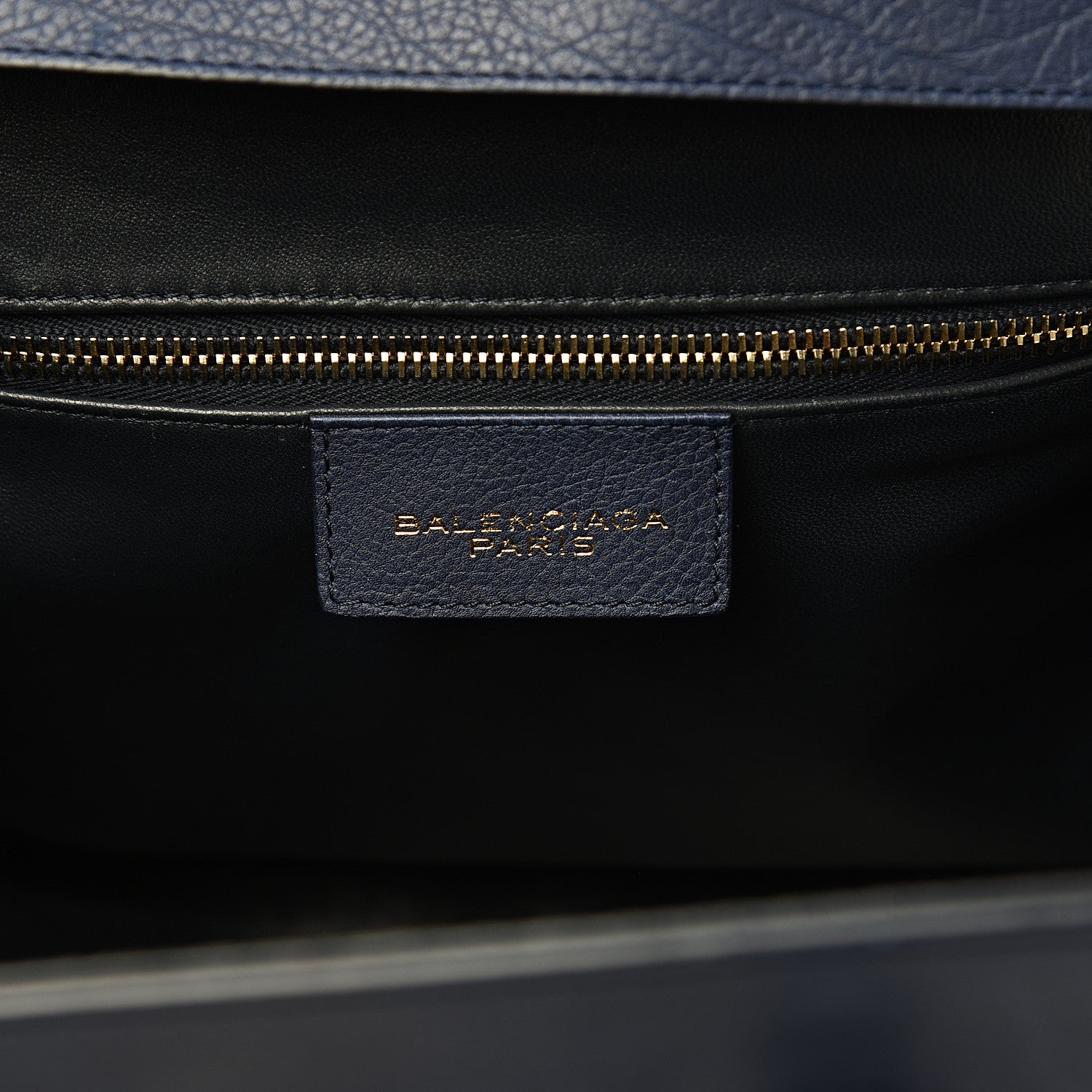 Balenciaga Grained Calfskin M Tube Round Tote Bleu Nautique 5 of 11