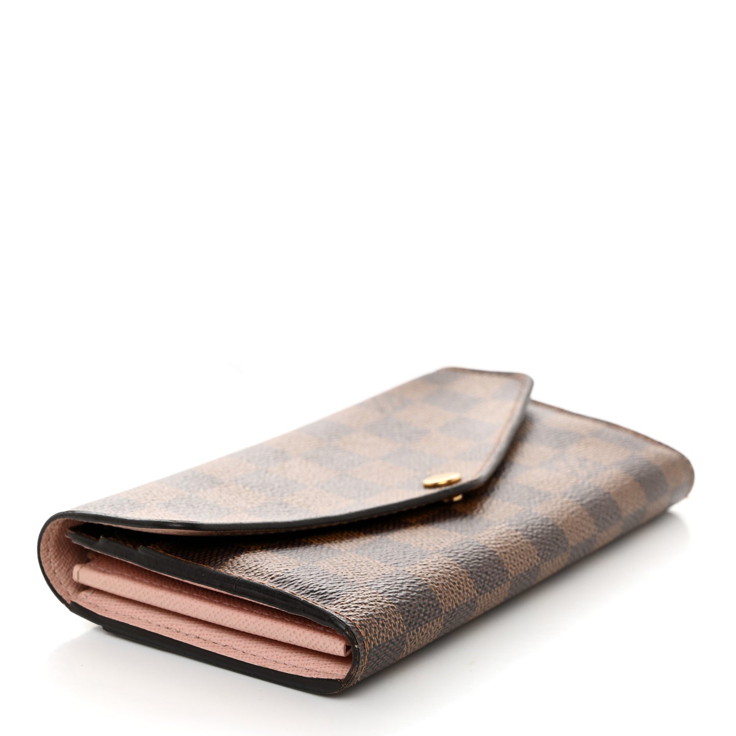 Damier Ebene Sarah Wallet NM Rose Ballerine