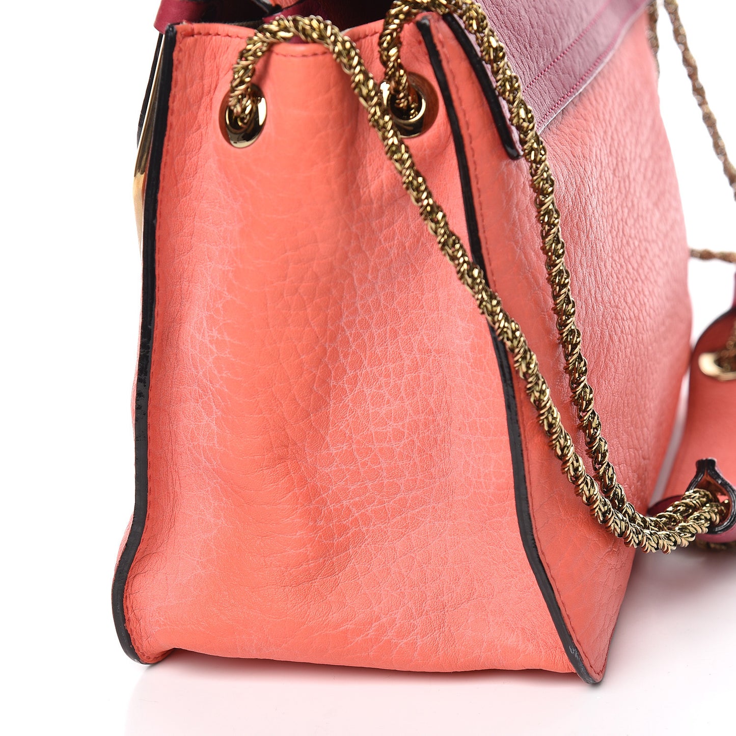 Grained Calfskin Medium Sally Flap Bag Cyclamen Lipstick
