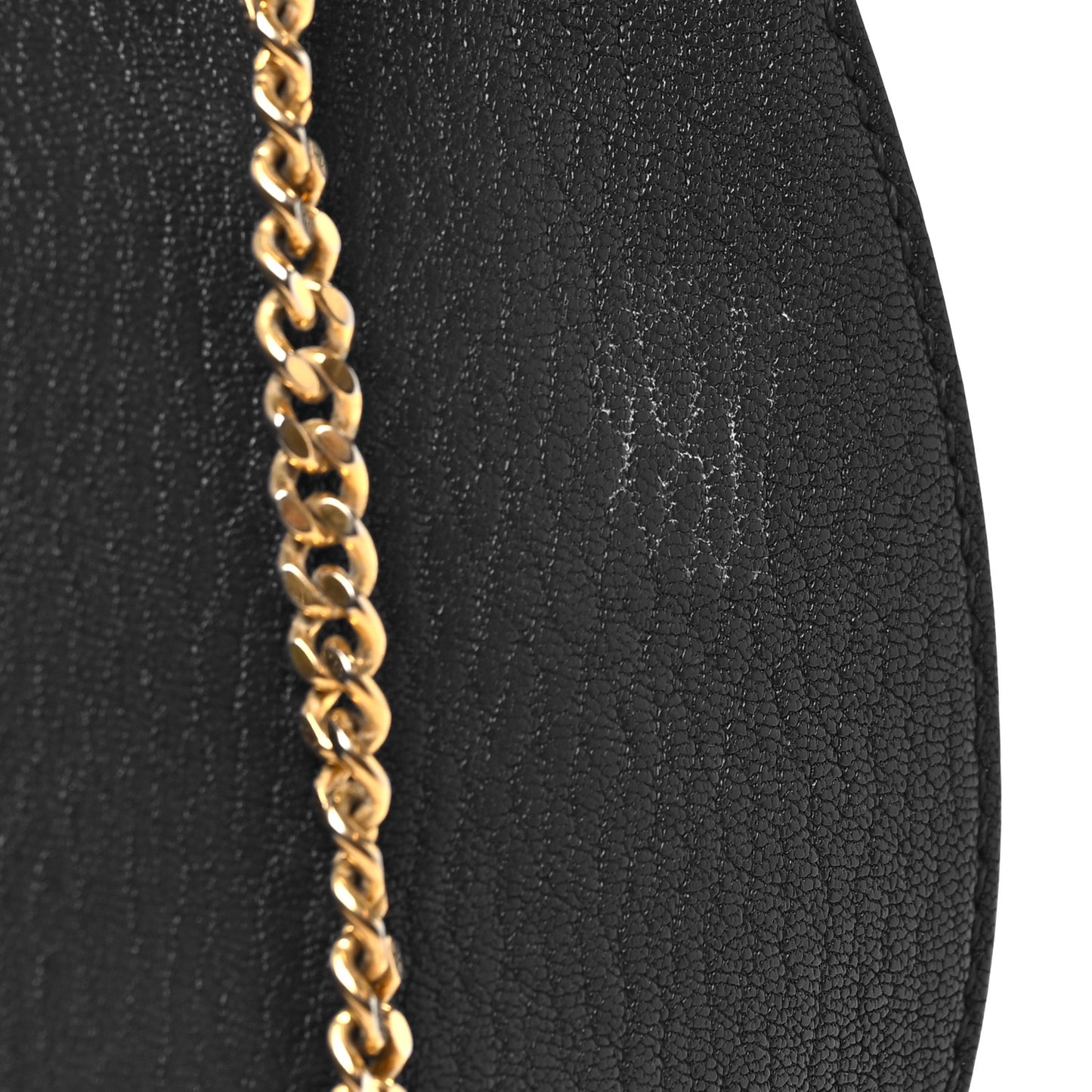 Grained Lambskin Drew Shoulder Bag Royal Navy
