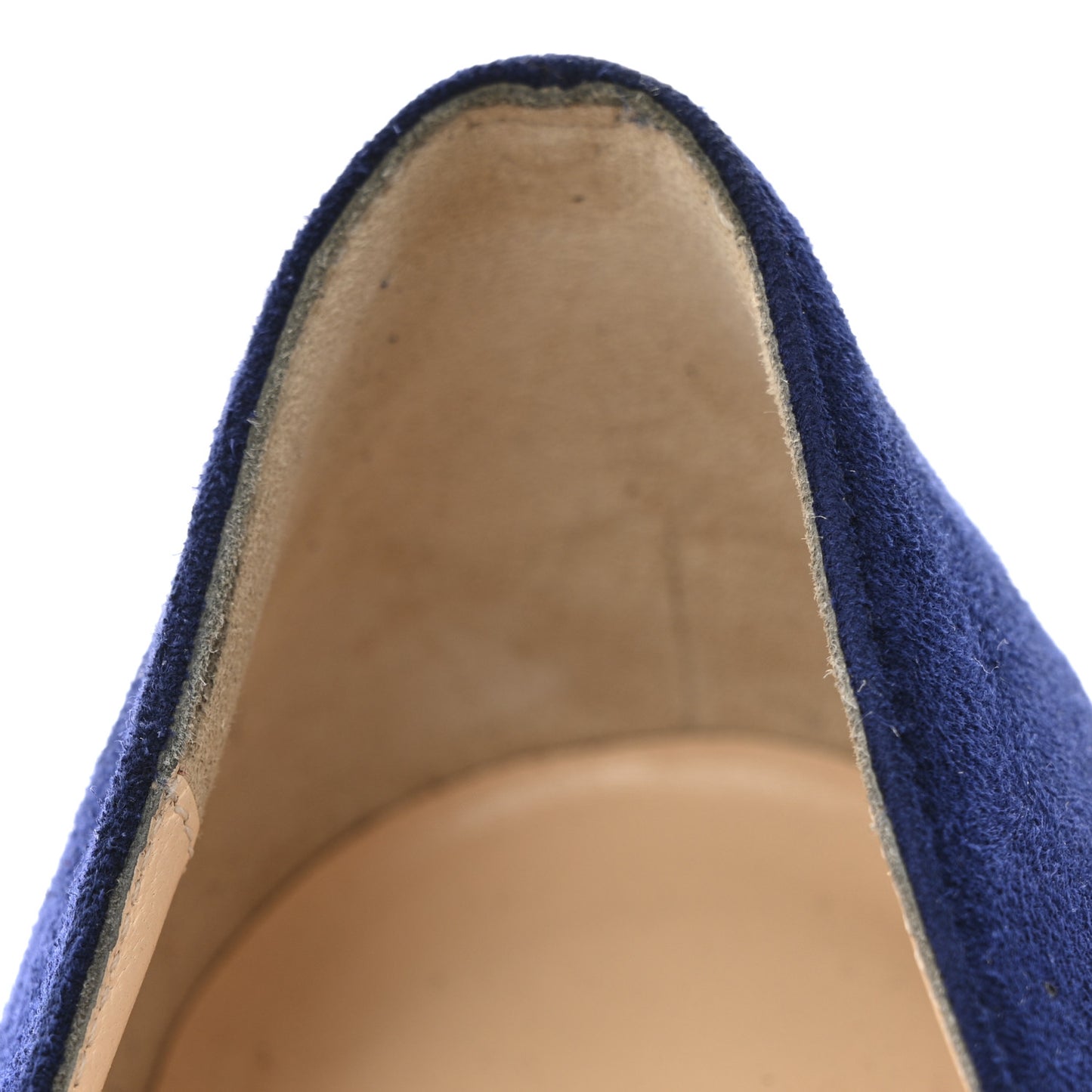 Suede Grosgrain Lavalliere 100 Pumps 37.5 Indigo Black