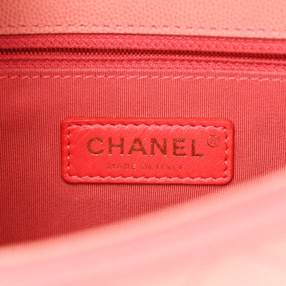 Chanel Caviar Quilted Small Sunset On The Sea Flap Coral 5 of 9
