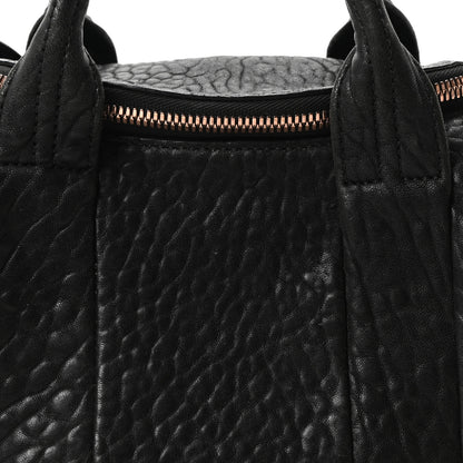 Alexander Wang Pebbled Lambskin Rockie Black Rose Gold Hardware 7 of 9