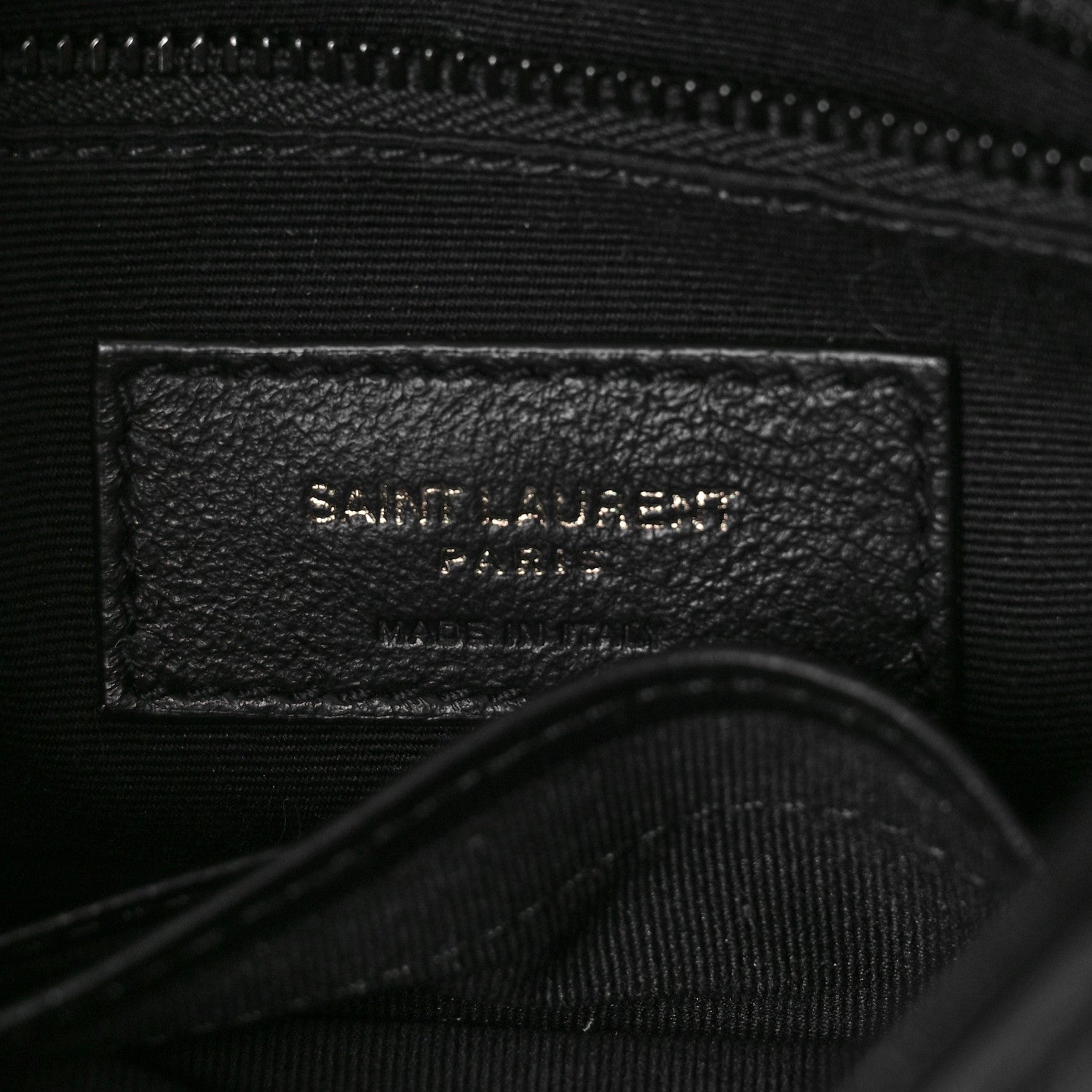 Saint Laurent Crinkled Calfskin Matelasse Monogram Niki Chain Wallet Black 6 of 9