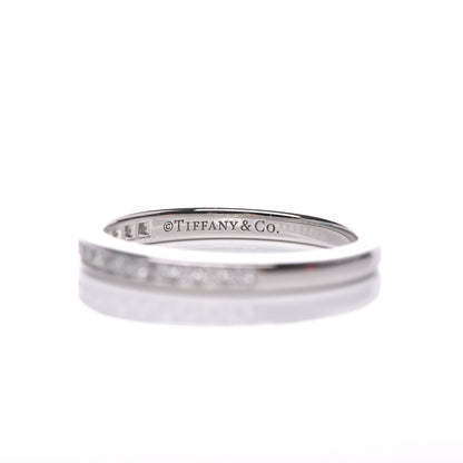 Tiffany Platinum Diamond .17ctw Half Circle Wedding Band Ring 48 4.5 6 of 6