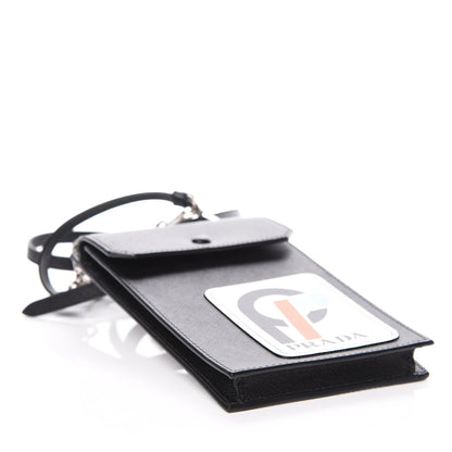 Prada Saffiano Racing Logo Patch Mini Bag Black 4 of 7